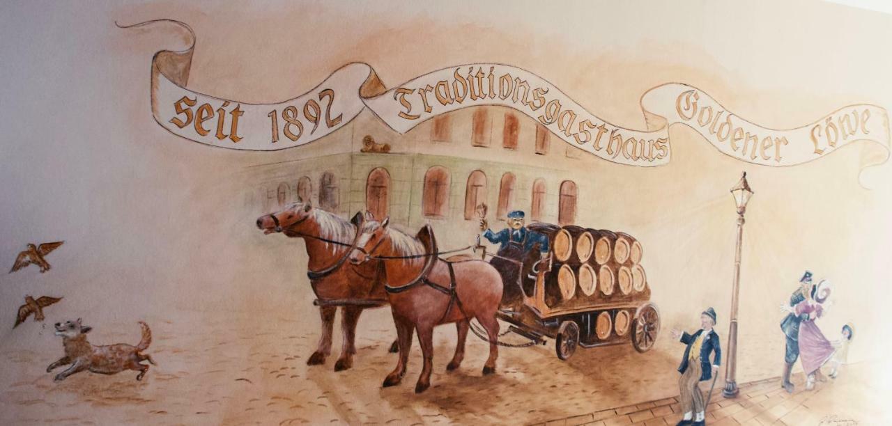 Traditionsgasthaus Goldener Loewe Riesa Restaurant & Pension Exterior photo